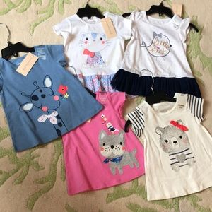 NWT Baby girl T-shirts 6-9m